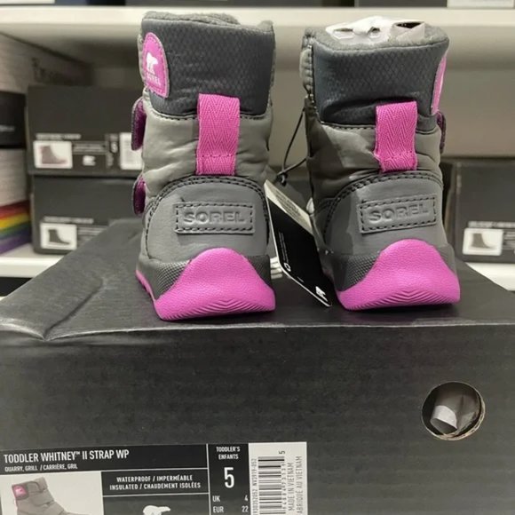 Brand New Sorel Kid's Whitney II Strap Waterproof Boots sz 5 - Picture 4 of 7